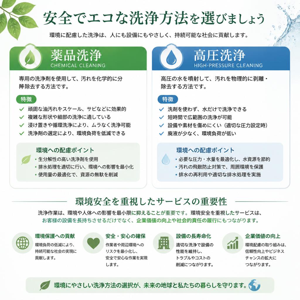 環境に優しいクリーニング業務